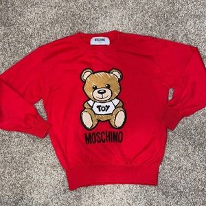 💯 Toy Moschino Red Sweatshirt Sz 4